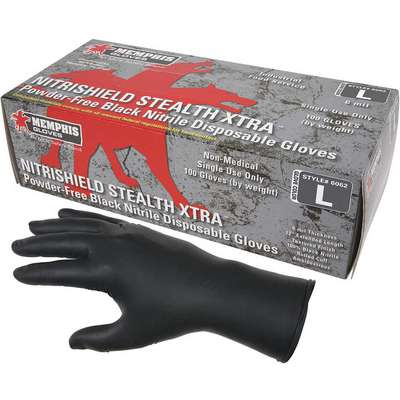 Gloves,9-1/2"L,Nitrile,Xl,