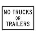 No Trucks Signs