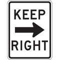 Keep Left and Keep Right Signs