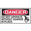 Danger Label,1-1/2in H,3in W,