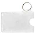 Plastic Card Holder W/Key Ring