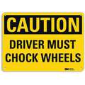 Safety Sign,Drvr Mst Chck Whls,