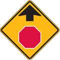 Stop Sign Ahead  Traffic Sign,