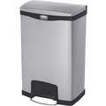 Trash Can,Rectangular,13 Gal.,