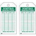 Scaffold Inspection Tag,Grn/