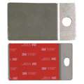 Adhesive Plates,Silver,250 Lb.