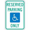 Handicap Parking Sign,18"H,