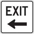 Traffic Sign,18 x 18In,Bk/Wht,