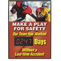 Safety Scoreboard,28 x 20In,Eng