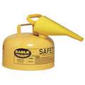 Safety Can,Funnel,Type I,2 Gal,Yellow