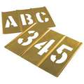 Stencil Set,Letters &amp; Numbers,