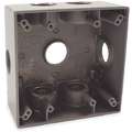 Weatherproof Box,3/4 In Hub,7