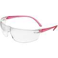 Safety Glasses,Clear Lens,Pink