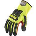 Rigger Gloves,Hi-Vis Yellow,Xl,