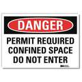 Danger Sign,10x7 In.,English