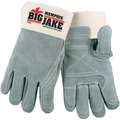 Leather Gloves,Safety Cuff,L,