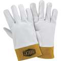 Welding Gloves,Cowhide,Pearl/