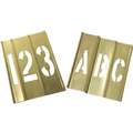 Stencil Kit 46 Piece 4 In Brass