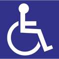 Handicap Window Decals,6H x 6W,