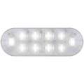 LED Bckp Lght Wht Oval 6&quot; 10DI