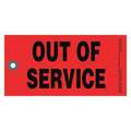 Out Of Service Tag,Rectangle,6-