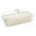 Scrub Brush,Soft,White,6 x 1