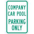 Parking Sign,18"H,12"W,Aluminum