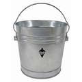 Utility Garbage Pail,Silver,12-