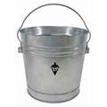 Utility Garbage Pail,Silver,15-