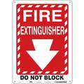 Safety Sign,10" W,14" H,0.055"