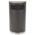 Wastebasket,Half Round,9 Gal.,