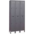 Assembled Locker, 2 Tier, Gray