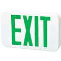 Exit Sign,LED,Green Letter7-1/