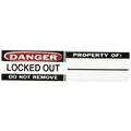 Padlock Label,4/5 In. H,1-1/9