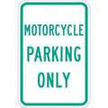 Motorcycle Parking Sign,18" x