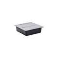 Absorbent Pan,3 In. H,Black/