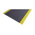 Antifatigue Mat,Black,Yllwbrdr,