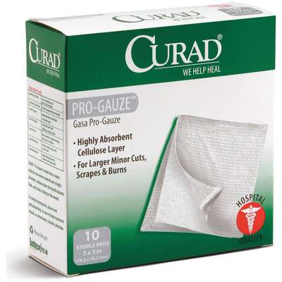 Gauze Pad,Sterile,White,PK10