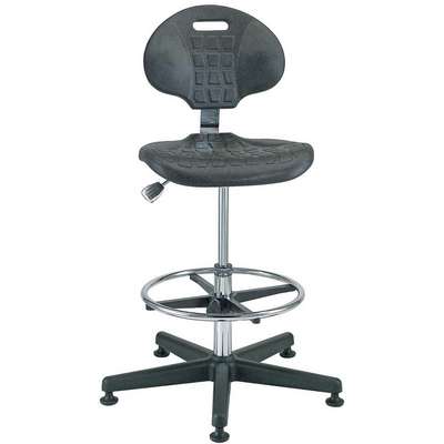 Cr Poly Chair,19-26.5 In,Black