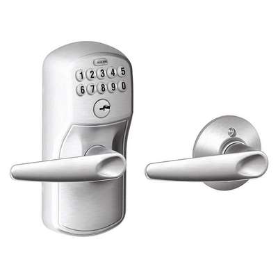 Electronic Lock,Lever,Satin