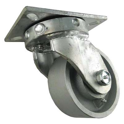 Plate Caster,Heavy-Duty,6"