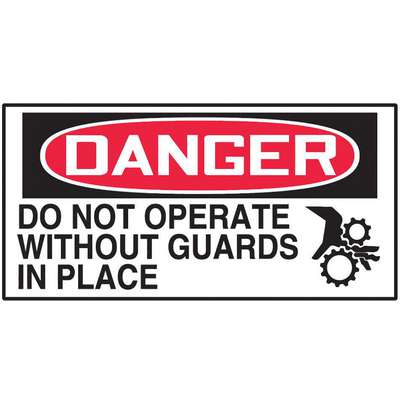 Danger Label,1-1/2in H,3in W,