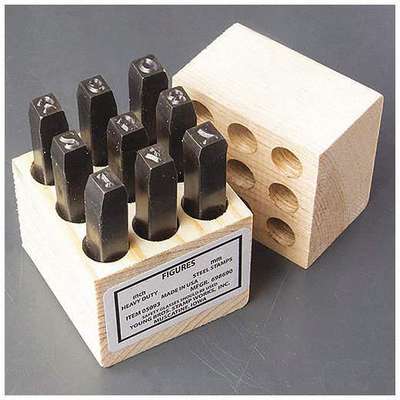 Steel Stamps Set,3-1/8" Shank