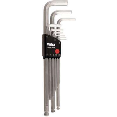 Ball End Hex Key Set,Pieces 9,