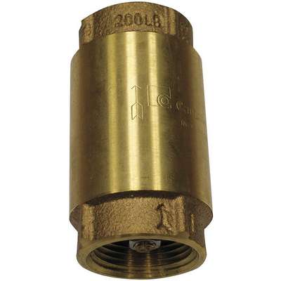 Spring Check Valve,3/4 In.,Fnpt