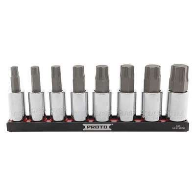 Hex Bit Socket Set,SAE,Drive 1/