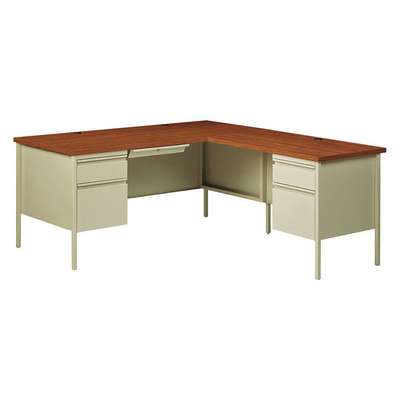 L-Shape Desk,66" W,29-1/2" H,