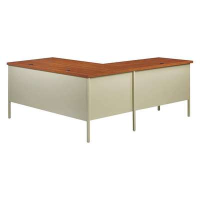 L-Shape Desk,66" W,29-1/2" H,