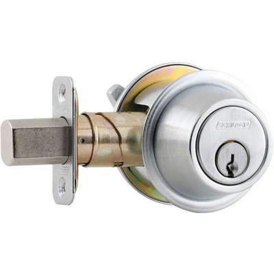 Deadbolt,HD,Satin Chrome,6 Pins