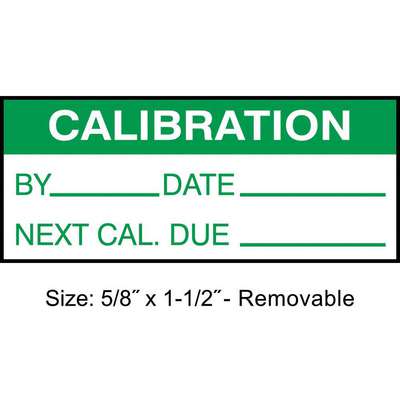 Calibration Label,Eng,Green/